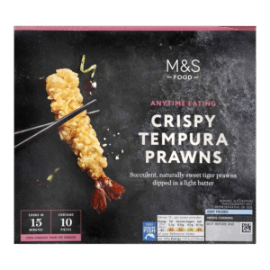 M&S 10 Tempura Tiger Prawns Frozen
