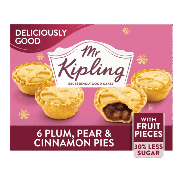 Mr Kipling 6 Deliciously Good Plum Pear And Cinnamon Pies